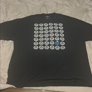 Black Short Sleeve Tee with Iconic Back Design